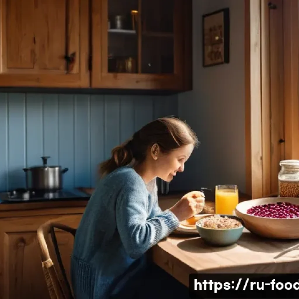 기능성 식품 연구 - **Prompt 1: Wholesome Russian Family Breakfast**
    "A cozy, brightly lit kitchen scene featuring a...